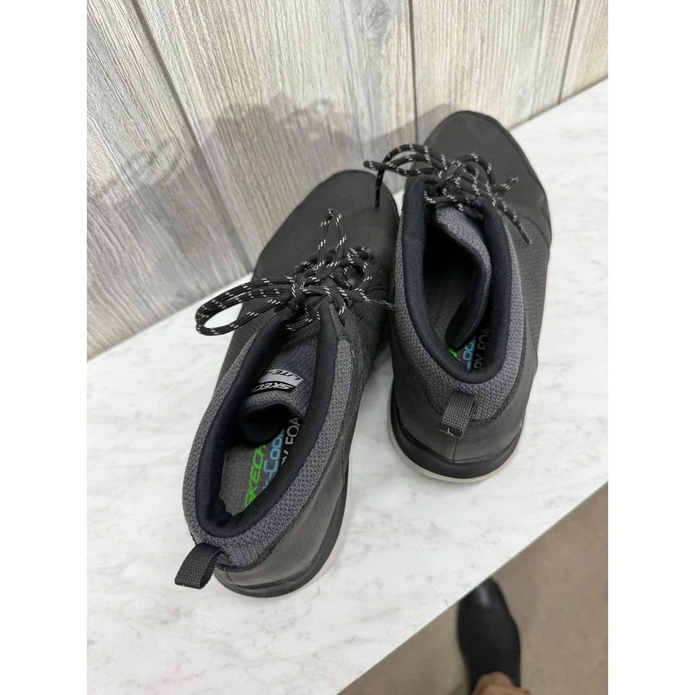 Skechers Relaxed Fit Air-Cooled Memory Foam Mens Black Sneakers 52187 10.5